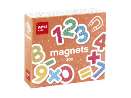 APLI kids Jeu de magnets '123 chiffres', 30 magnets