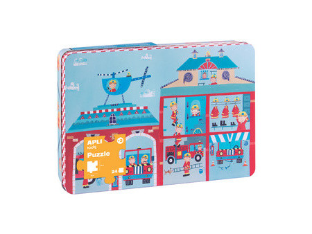APLI kids Puzzle 'Caserne de pompiers', 24 pièces