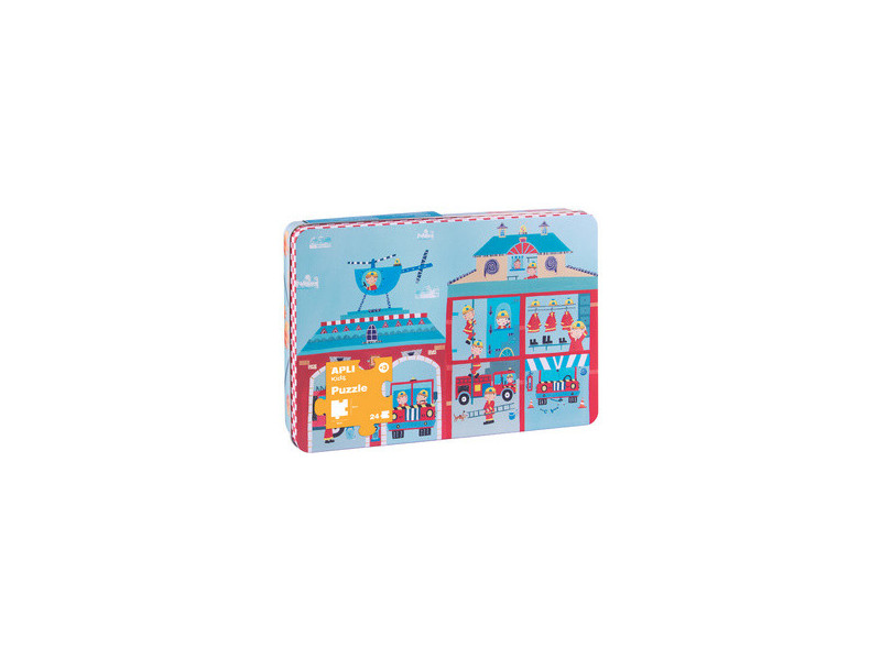 APLI kids Puzzle 'Caserne de pompiers', 24 pièces