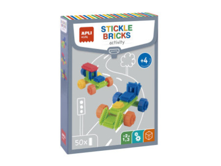 APLI kids Jeu de magnets 'Dinosaures', 52 magnets avec scène