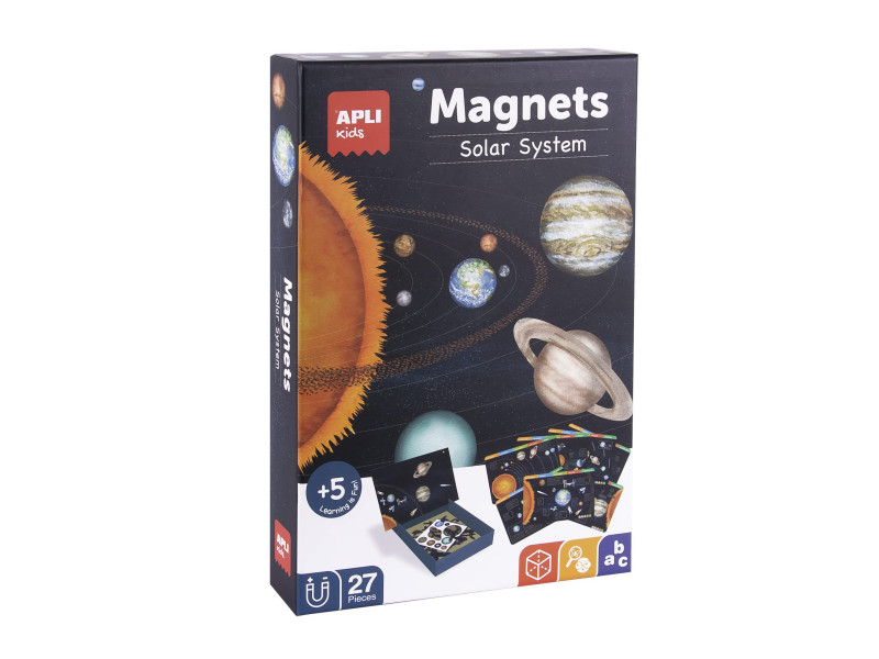 APLI kids Jeu de magnets 'Système solaire', 27 magnets