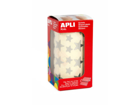 APLI kids Gommettes 'Etoile', en rouleau, argent