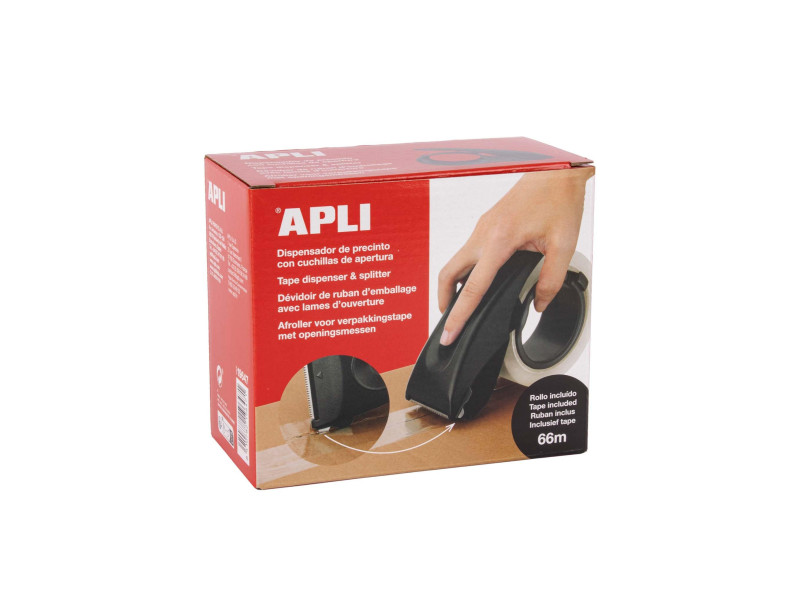 APLI Dévidoir à main, équipé, noir
