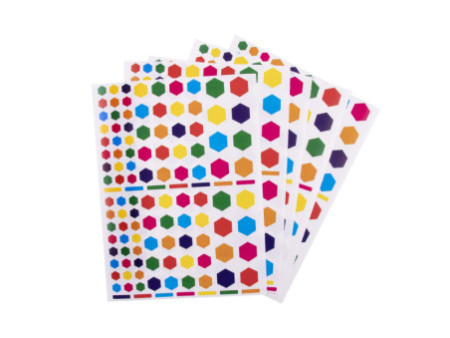APLI kids Gommettes 'Hexagone', en sachet