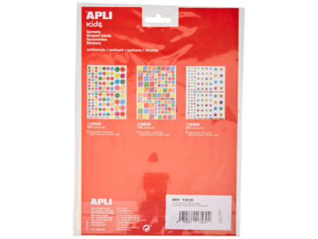 APLI kids Gommettes 'Carré' couleurs métallisées, assorti