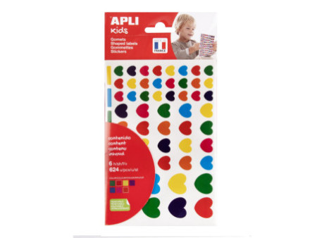 APLI kids Gommettes 'Coeur', en sachet