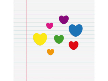 APLI kids Gommettes 'Coeur', en sachet