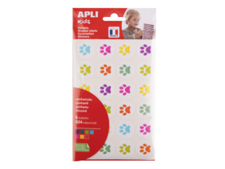 APLI kids Gommettes 'Empreintes de chat', en sachet