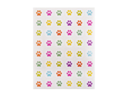 APLI kids Gommettes 'Empreintes de chat', en sachet