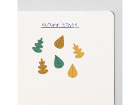 APLI kids Gommettes 'Feuilles d'arbre', en sachet
