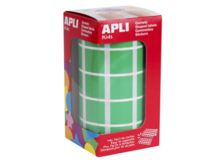 APLI Kids Gommette de couleur 'carré', en rouleau, vert
