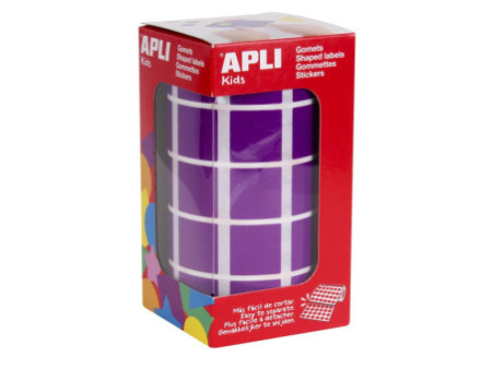 APLI Kids Gommette de couleur 'carré', en rouleau, lila