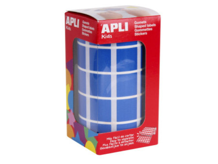 APLI Kids Gommette de couleur 'carré', en rouleau, bleu