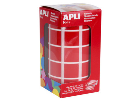 APLI Kids Gommette de couleur 'carré', en rouleau, rouge