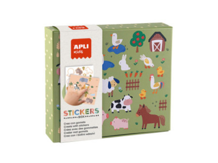 APLI kids Jeu de gommettes 'Les animaux et leur habitat'