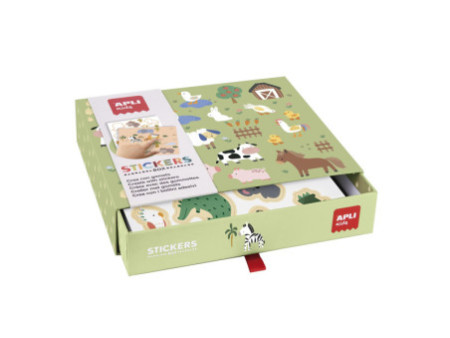 APLI kids Jeu de gommettes 'Les animaux et leur habitat'