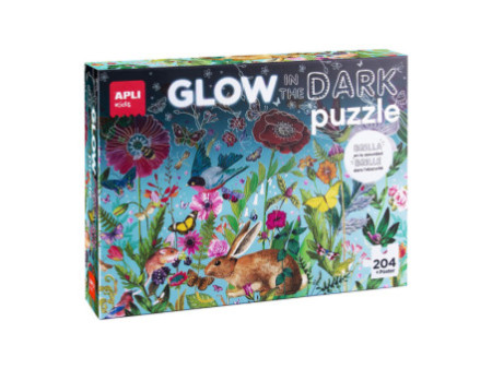 APLI kids Puzzle 'GLOW IN THE DARK Flower', 204 pièces