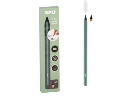 APLI Crayon de papier éternel Infinity, vert
