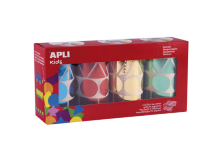 APLI kids Gommettes 'Géométrique XL', en rouleau, assorti