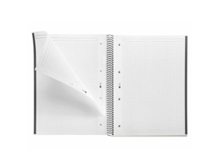 MIQUELRIUS Cahier à spirale 'Notebook EMOTIONS', A4, noir