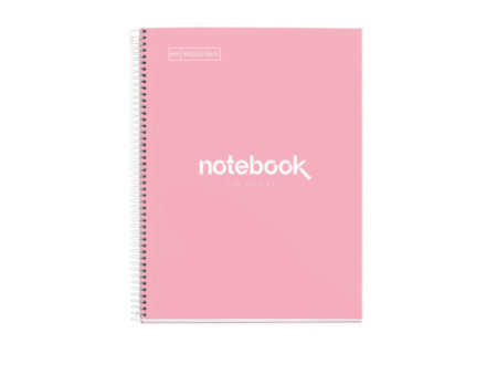 MIQUELRIUS Cahier à spirale 'Notebook EMOTIONS', A4, rose