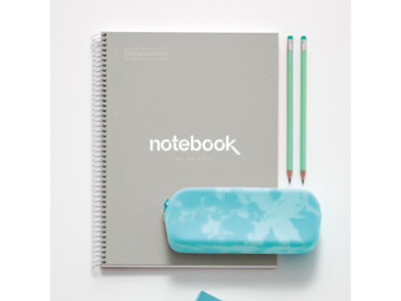 MIQUELRIUS Cahier à spirale 'Notebook EMOTIONS', A4, gris