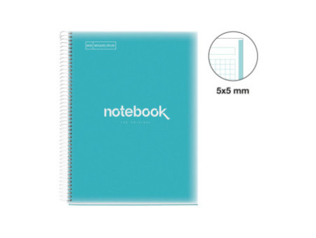 MIQUELRIUS Cahier à spirale 'Notebook EMOTIONS', A4, bleu