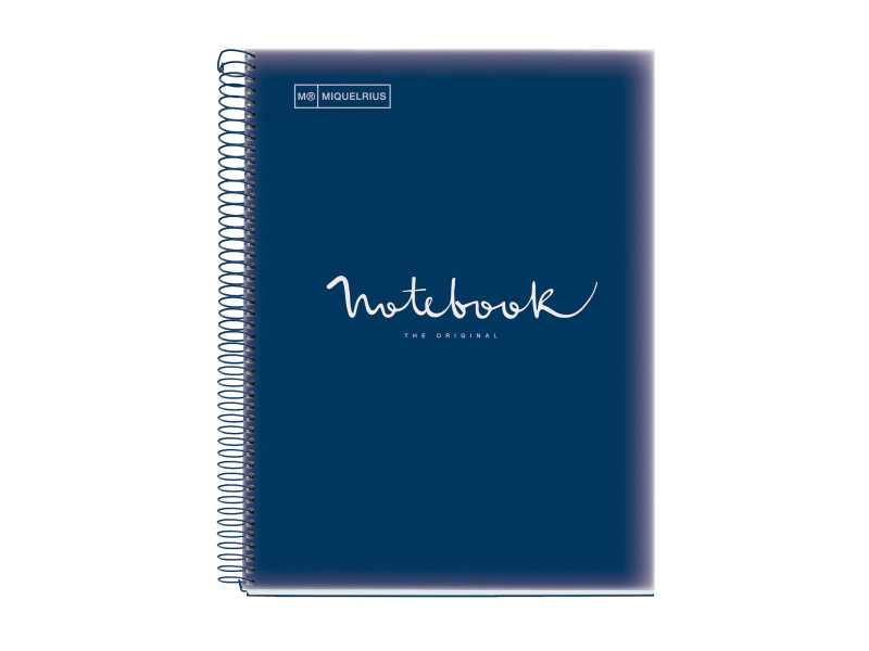 MIQUELRIUS Cahier à spirale 'Notebook EMOTIONS', A4, marine