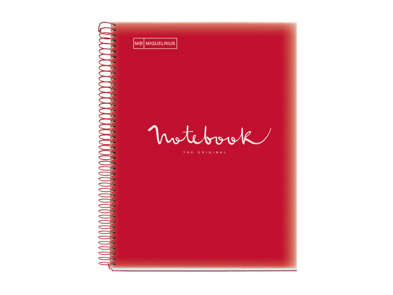 MIQUELRIUS Cahier à spirale 'Notebook EMOTIONS', A4, rouge