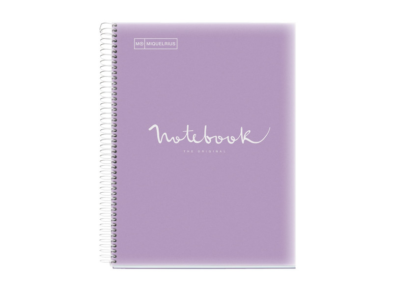 MIQUELRIUS Cahier à spirale 'Notebook EMOTIONS', A4, lilas