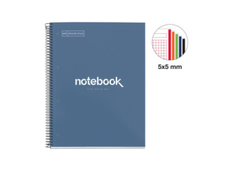 MIQUELRIUS Cahier à spirale 'Notebook EMOTIONS', A4, marine