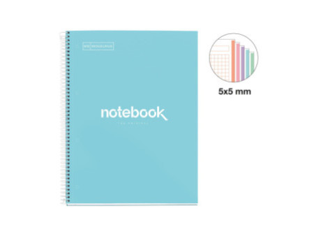 MIQUELRIUS Cahier à spirale 'Notebook EMOTIONS', A4, bleu