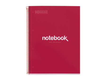MIQUELRIUS Cahier à spirale 'Notebook EMOTIONS', A4, rouge