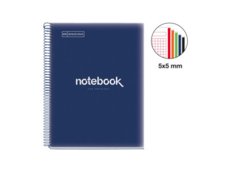 MIQUELRIUS Cahier à spirale 'Notebook EMOTIONS', A4, marine