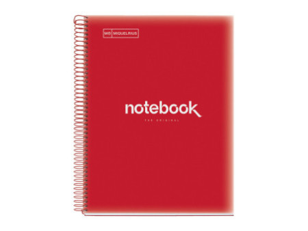 MIQUELRIUS Cahier à spirale 'Notebook EMOTIONS', A4, rouge