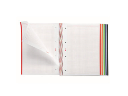 MIQUELRIUS Cahier à spirale 'Notebook EMOTIONS', A4, rouge