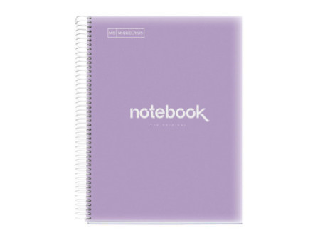 MIQUELRIUS Cahier à spirale 'Notebook EMOTIONS', A4, lavande