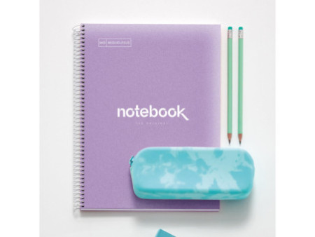 MIQUELRIUS Cahier à spirale 'Notebook EMOTIONS', A4, lavande