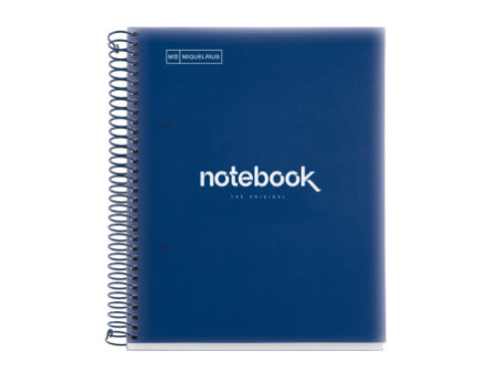 MIQUELRIUS Cahier à spirale 'Notebook EMOTIONS', A5, marine