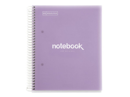 MIQUELRIUS Cahier à spirale 'Notebook EMOTIONS', A5, lavande