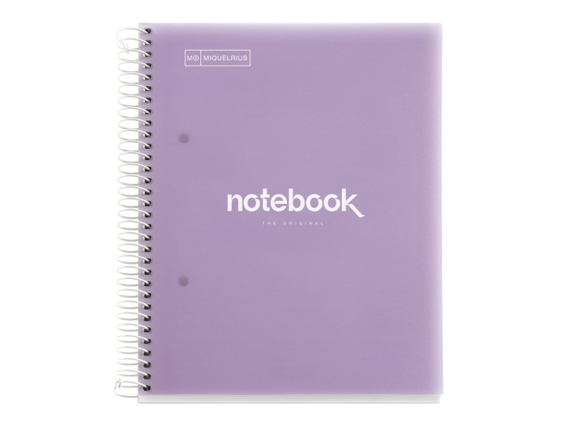 MIQUELRIUS Cahier à spirale 'Notebook EMOTIONS', A5, lavande