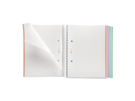 MIQUELRIUS Cahier à spirale 'Notebook EMOTIONS', A5, lavande
