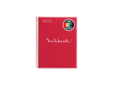 MIQUELRIUS Cahier à spirale 'Notebook EMOTIONS', A5, rose