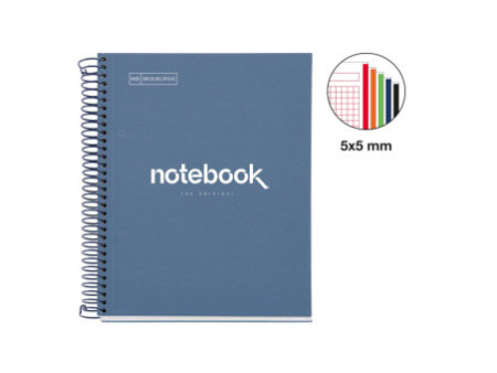 MIQUELRIUS Cahier à spirale 'Notebook EMOTIONS', A5, marine