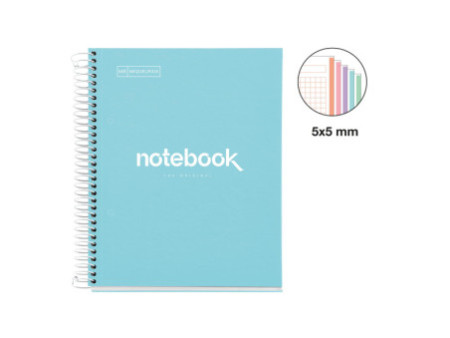MIQUELRIUS Cahier à spirale 'Notebook EMOTIONS', A5, bleu
