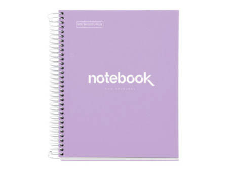 MIQUELRIUS Cahier à spirale 'Notebook EMOTIONS', A5, lavande