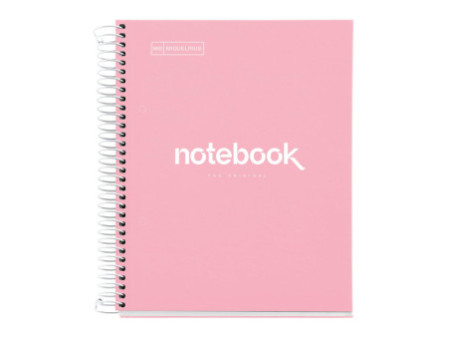 MIQUELRIUS Cahier à spirale 'Notebook EMOTIONS', A5, rose