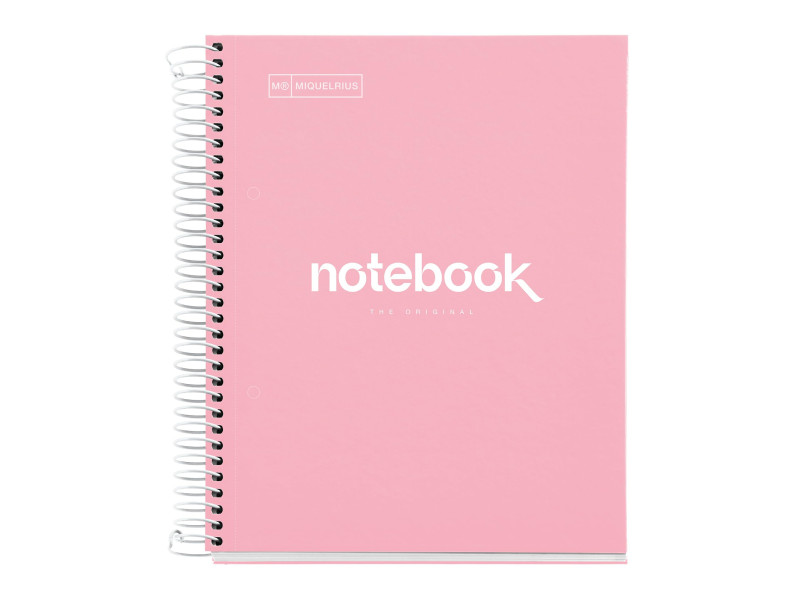 MIQUELRIUS Cahier à spirale 'Notebook EMOTIONS', A5, rose