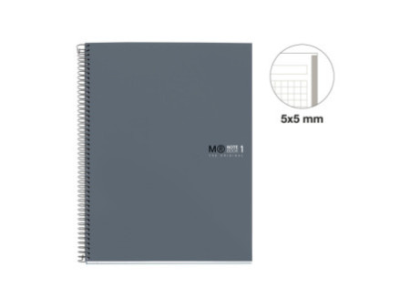 MIQUELRIUS Cahier à spirale 'Notebook THE ORIGINAL' A5, gris