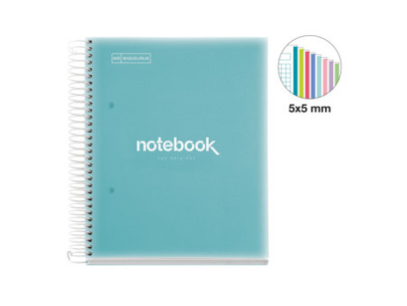 MIQUELRIUS Cahier à spirale 'Notebook EMOTIONS', A5, bleu